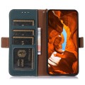 Skórzane Etui Pokrowiec RFID do iPhone 16 Pro zielony