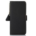 Skórzane Etui Pokrowiec RFID do iPhone 16 Pro czarny
