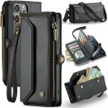 Czarne Etui Pokrowiec Portfel CASEME do iPhone 16 Pro