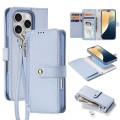 Etui Pokrowiec Portfel Dux Ducis do iPhone 16 Pro niebieski