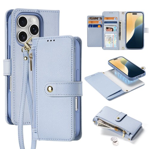 Etui Pokrowiec Portfel Dux Ducis do iPhone 16 Pro niebieski