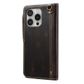 Skórzane Etui Pokrowiec do iPhone 16 Pro czarny