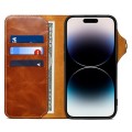 Skórzane Etui Pokrowiec do iPhone 16 Pro brązowy