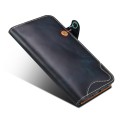 Skórzane Etui Pokrowiec do iPhone 16 Pro granatowy