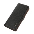 Skórzane Etui KHAZNEH z RFID do iPhone 16 Pro czarne