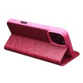 QIALINO Eleganckie Skórzane Etui Pokrowiec do iPhone 16 Pro Max różowe