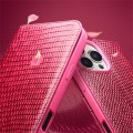 QIALINO Eleganckie Skórzane Etui Pokrowiec do iPhone 16 Pro Max różowe