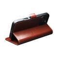 QIALINO Eleganckie Skórzane Etui Pokrowiec do iPhone 16 Pro brązowe