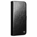 QIALINO Eleganckie Skórzane Etui Pokrowiec do iPhone 16 Pro czarne