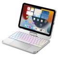 Podświetlana Obrotowa Klawiatura TouchPad do iPad mini 6 srebrna