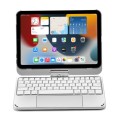 Podświetlana Obrotowa Klawiatura TouchPad do iPad mini 6 srebrna