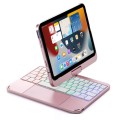 Podświetlana Obrotowa Klawiatura TouchPad do iPad mini 6 różowa