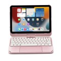 Podświetlana Obrotowa Klawiatura TouchPad do iPad mini 6 różowa