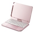 Podświetlana Obrotowa Klawiatura TouchPad do iPad mini 6 różowa
