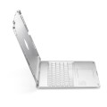 Srebrna Podświetlana Obrotowa Klawiatura TouchPad do iPad 12.9 2022/2021/2020