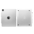 Srebrna Podświetlana Obrotowa Klawiatura TouchPad do iPad 12.9 2022/2021/2020