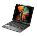 Czarna Podświetlana Obrotowa Klawiatura TouchPad do iPad 12.9 2022/2021/2020