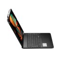 Czarna Podświetlana Obrotowa Klawiatura TouchPad do iPad 12.9 2022/2021/2020