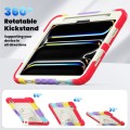 Kolorowe Pancerne Etui z Uchwytem Osłoną PET do iPad Pro 11 2024