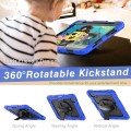 Granatowe Pancerne Etui z Uchwytem Osłoną PET do iPad Pro 11 2024