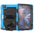 Niebieskie Pancerne Etui z Uchwytem Osłoną PET do iPad Pro 11 2024