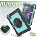 Miętowe Pancerne Etui z Uchwytem Osłoną PET do iPad Pro 11 2024