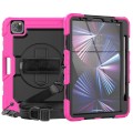 Różowe Pancerne Etui z Uchwytem Osłoną PET do iPad Pro 11 2024