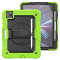 Zielone Pancerne Etui z Uchwytem Osłoną PET do iPad Pro 11 2024