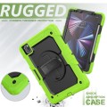 Zielone Pancerne Etui z Uchwytem Osłoną PET do iPad Pro 11 2024
