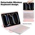 Różowe Obrotowe Etui Bezprzewodowa Klawiatura do iPad Pro 11 2024