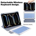 Lawendowe Obrotowe Etui Bezprzewodowa Klawiatura do iPad Pro 11 2024