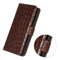 Eleganckie Skórzane Etui Pokrowiec do iPhone 16 brązowe