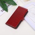 Eleganckie Skórzane Etui Pokrowiec do iPhone 16 czerwone
