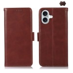 Skórzane Etui Pokrowiec RFID do iPhone 16 Plus brązowy