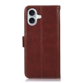 Skórzane Etui Pokrowiec RFID do iPhone 16 Plus brązowy