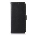 Skórzane Etui Pokrowiec RFID do iPhone 16 Plus czarny