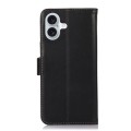 Skórzane Etui Pokrowiec RFID do iPhone 16 Plus czarny