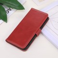 Skórzane Eleganckie Etui Pokrowiec RFID do iPhone 16 czerwony