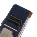 Skórzane Etui Pokrowiec RFID do iPhone 16 granatowy