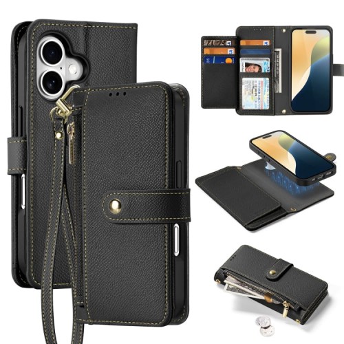 Etui Pokrowiec Portfel Dux Ducis do iPhone 16 Plus czarny