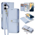 Eleganckie Etui Pokrowiec Portfel Dux Ducis do iPhone 16 niebieski