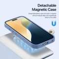 Eleganckie Etui Pokrowiec Portfel Dux Ducis do iPhone 16 niebieski