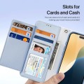Eleganckie Etui Pokrowiec Portfel Dux Ducis do iPhone 16 niebieski