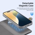 Eleganckie Etui Pokrowiec Portfel Dux Ducis do iPhone 16 szary