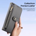 Eleganckie Etui Pokrowiec Portfel Dux Ducis do iPhone 16 szary