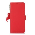 Czerwone Skórzane Etui Pokrowiec RFID do iPhone 16 Plus