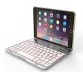 Mocne Etui Podświetlana Klawiatura Etui iPAD MINI 4/5 srebrna