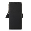 Czarne Skórzane Etui Pokrowiec RFID do iPhone 16 Plus
