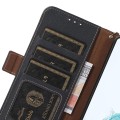 Granatowe Skórzane Etui Pokrowiec RFID do iPhone 16