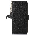Skórzane Etui Pokrowiec RFID do iPhone 16 Plus czarne